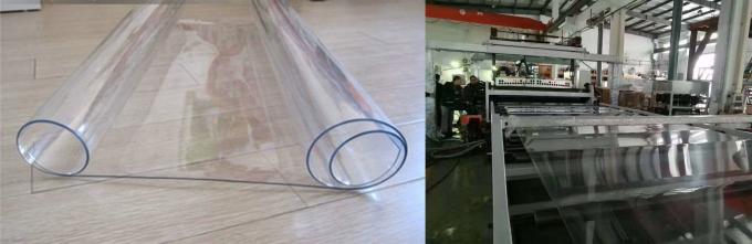 Linea di estrusione per fogli di PVC in plastica dura e trasparente, single screw 350 kg/h 1
